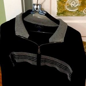 Dockers Men’s Black Zip-Up Sweater